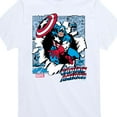 thumbnail image 3 of Marvel Captain America - Panels - Toddler and Youth Short Sleeve Graphic T-shirt, 3 of 5