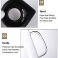 thumbnail image 2 of Yeacher Cold Extraction Kettle Cold Brew Maker Cold Brew Coffee Kettle Iced Coffee Make Machine Glass Stainless Steel Airtight Cold Coffee Brew Maker Kettle, 2 of 8