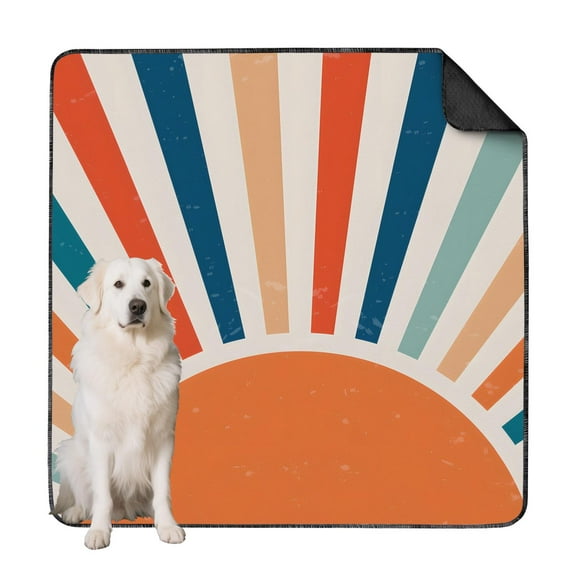 Jumbo 72x72 Reusable Dog Pee Pad in Bohemian Print, Washable Non-Slip Mat, A Gift That Keeps on Giving with Its Long-Lasting and Reusable Design
