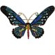 thumbnail image 1 of Broche grande con forma de mariposa de colores para mujer, broche de solapa con forma de mariposa de cristal y diamantes de imitación para abrigos J, 1 of 4