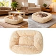 thumbnail image 2 of Donut Dog Cat Bed Cozy Cave for Improved Sleep - Self-Warming Calming Cuddler Burrow Bed, Soft Plush Pet Cushion for Small Medium Dogs & Cats, 2 of 6