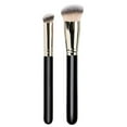 thumbnail image 2 of 2 Pack Foundation Brush with Round Slanted Makeup Brush and Mini Angled Concealer Brush Flat Top Nose Contour Brush Perfect, 2 of 8