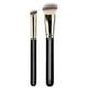 thumbnail image 2 of Dinheiro Paquete de 2 brochas para base con brocha de maquillaje redonda inclinada y mini brocha correctora en ángulo, brocha plana para contorno de nariz, perfecta, 2 of 7