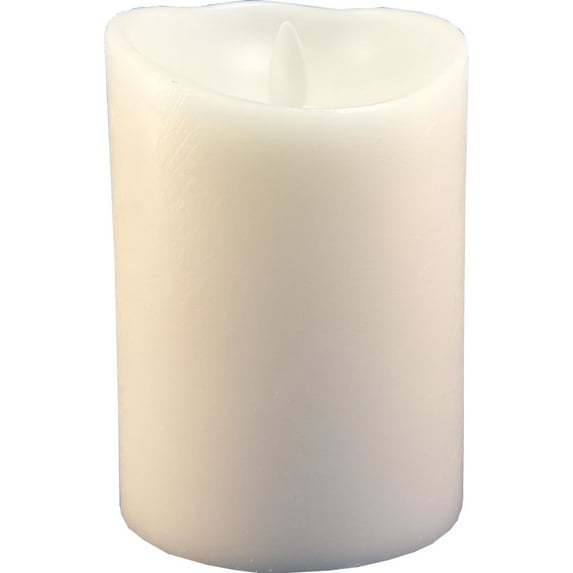 Luminara 3.5" x 5" Pillar Candle, Deluxe Brushed Matte Finish ***CLEARANCE***