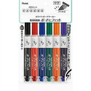 Pentel SES15C-6STA Brush Touch Sign Pen, Set of 6 Colors