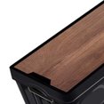 thumbnail image 1 of Organizador de maletero de coche, gran capacidad, ABS resistente, dos capas, diseño plegable, organizador de almacenamiento para maletero de coche, negro, 55 L, con tapa de madera, 1 of 3