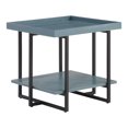 thumbnail image 3 of Furniture of America Uurt 1-Shelf End Table, Antique Blue, 3 of 7