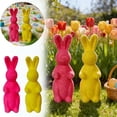 thumbnail image 1 of Easter Bunny Figurine Pair – Cute Rabbit Statues for Home Desktop Ornament & Holiday Centerpiece Display, 1 of 7