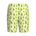 thumbnail image 4 of Picia Green Pears1 Pajama Shorts for Men, Men's Pajama Bottoms, Sleepwear,Short Pajama Pants-Medium, 4 of 9