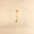 thumbnail image 2 of Elastic Rope Feather Cat Toy with Catnip Ball, Interactive Teaser Stick for Teeth Cleaning and Boredom Relief, Orange, 2 of 3