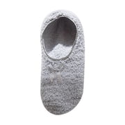 cfhntfmh Women's Low Cut Slipper Socks Winter Fuzzy Warm Fleece Lined Sock Casual Comfy Sleep Soft Socks