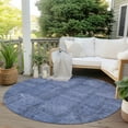 thumbnail image 6 of Addison Rugs Chantille Indoor/Outdoor Transitional Patchwork Blue Washable Round Rug, 8' x 8', 6 of 6