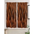 thumbnail image 2 of Bedroom Curtains 63 Inches length, Burnt Orange Forest Window Treatment Curtain Drapes, Pine Trees Modern Mysterious Art Rod Pocket Curtain Panels for Living Room Kitchen, 42"x63", 2 Panels, 2 of 7