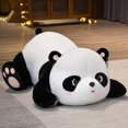 thumbnail image 3 of Peluche de oso panda gigante kawaii, animal de zoológico de dibujos animados acostado de pie, regalo reconfortante para niños, 3 of 5