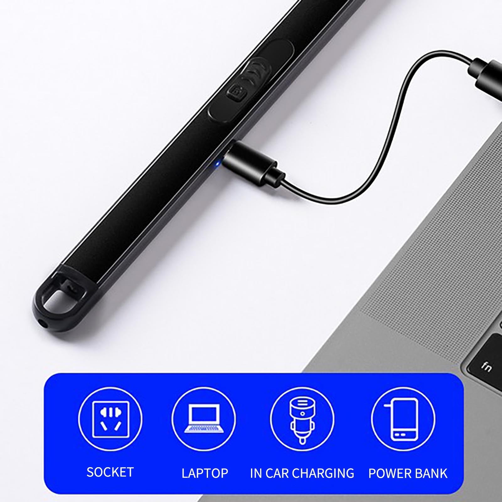 Electric Candle Lighter Plasma Lighters Windproof Flameless With Usb Rechargeable Battery Double Gifts For Women Gifts For Men Halloween Gifts