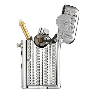 Swiss Luxury Retro Copper Kerosene Lighter,Soft-Flame, Refillable