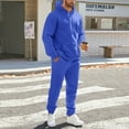 thumbnail image 5 of SGMVNU Men's Tracksuit 2 Piece Hoodie Sweatsuit Sets Casual Jogging Athletic Suits Long Sleeve Pullover Hoodie and Sweatpants with Pockets(Blue, M), 5 of 9
