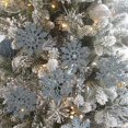 thumbnail image 3 of Decoraciones Colgantes de Copos de Nieve con Purpurina 10 cm en Paquete de 12 Foohvr, 3 of 3