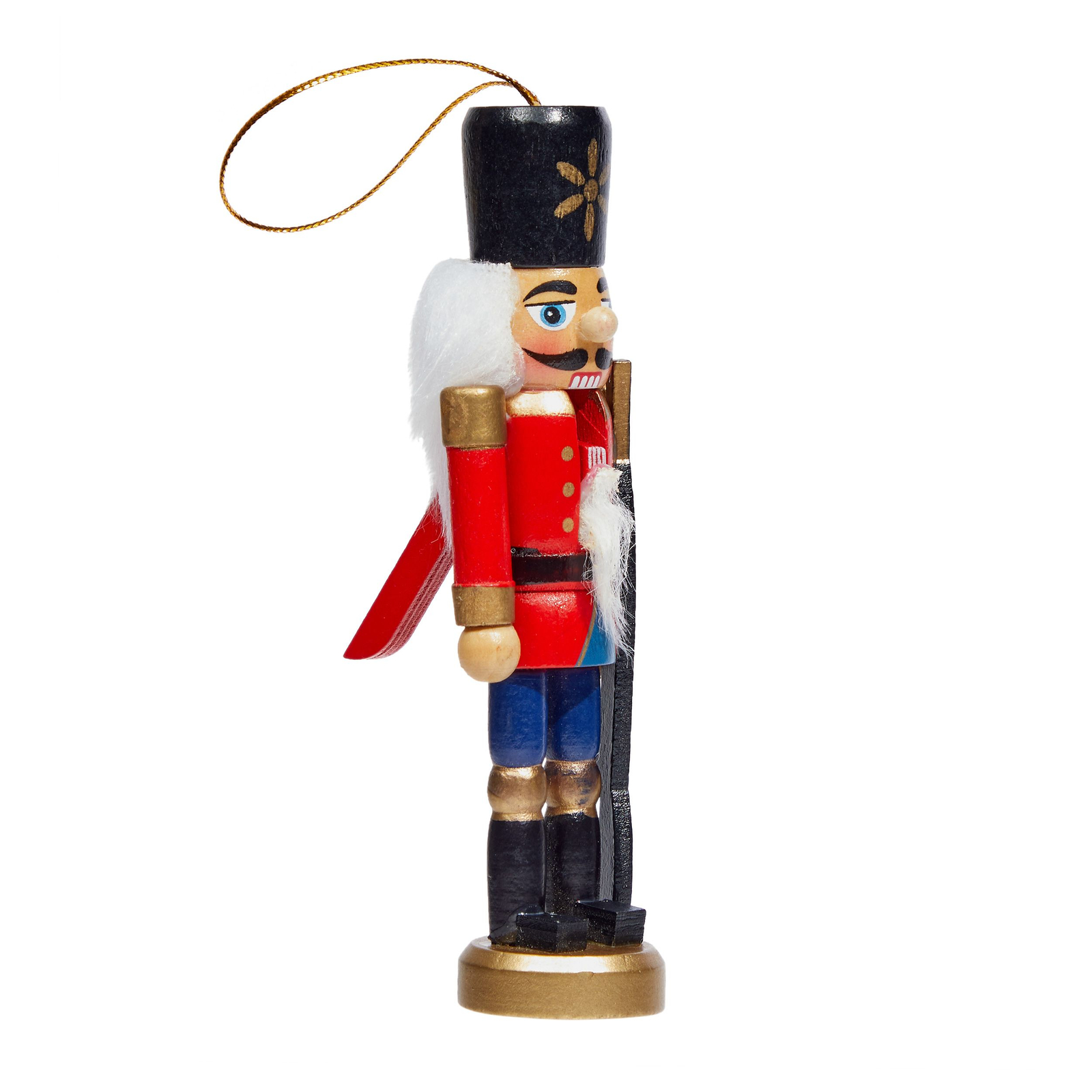 Rustic Wooden Nutcracker Ornaments 6 Pack - Holiday Tree and Home ...