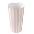thumbnail image 3 of Restaurantware-Bio Tek 20 Ounce French Fry Cups, 100 Disposable French Fry Holders - With Fold-Down Cover, Tab Lock Closure, Striped Paper Cups, For Onion Rings, Chips, or Popcorn, Stackable, 3 of 11