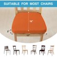 thumbnail image 4 of Chair Cushions for Dining Chairs Set of 6, Non Slip Kitchen Chair Pads, 17" x 16" x 2", Indoor Dining Chair Cushions with Ties, D-Shaped Seat Cushions for Kitchen Chairs, Orange, 4 of 14