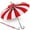 White& Red, variant on Long Handle Sun Umbrella, Retro Pagoda Parasol Umbrella, UV Protection Umbrella with Hook Handle for Photo Prop Decoration