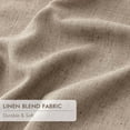 thumbnail image 6 of Copper Brown Pinch Pleated 100% Blackout Linen Curtains 96 Inch Length 2 Panels Set, Black Out Memory Trained Pleat Curtains Light Blocking Room Darkening Drapes for Bedroom Living Room Window, 6 of 9