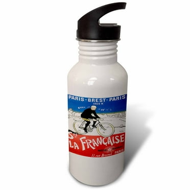 La Francaise Paris France Vintage Bicycle Advertising Poster 21 oz Sports Water Bottle wb-153251-1