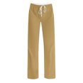 thumbnail image 4 of ABATAB Womens Summer Pants Casual Baggy Low Waisted Pants Full Length Drawstring Lounge Slacks Trousers with Pockets, 4 of 5