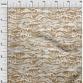thumbnail image 3 of oneOone Cotton Poplin Twill Brown Fabric Asian Japanese Wave Quilting Supplies Print Sewing Fabric By The Yard 56 Inch Wide, 3 of 4