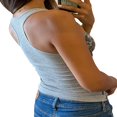 thumbnail image 2 of Women Tank Tops Summer Sleeveless Rhinestone Cami Top Shirt Slim Knit Blouses, 2 of 5