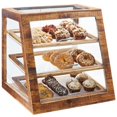 thumbnail image 1 of Cal Mil 3432-S-99 Madera Bakery Display Case 3-Tier - Brown, 1 of 1
