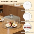 thumbnail image 4 of Krbnk 11 Inch Glass Cake Dome Cover for Cake Stand - Clear Cake Cover with Glass Dome Lid for Display & Protection, Suitable for Wedding, Birthday, and Food Displays, 4 of 6