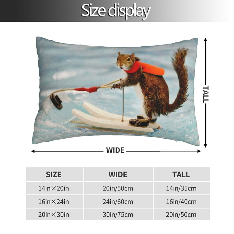 Heat water ski squirrels Girls Boys Pillowcases Pillows Covers