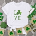 thumbnail image 1 of T-shirt de la Saint-Patrick pour Femme, Mode, Col Rond, Imprimé, Manches Courtes, T-shirt Décontracté Ample, Hauts, T-Shirts de la Saint-Patrick pour Femmes, 1 of 6
