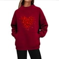 thumbnail image 2 of Craaazy Women's Valentine's Printed Winter High Neck Long Sleeved Pockets Shirts Gifts, 2 of 5