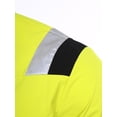 thumbnail image 5 of Haitryli Men Adults Hi Vis Work Jacket Reflective Fleece Safety Jacket with Pockets High Visibility Outdoor Work Coat Fluorescent Green L, 5 of 7