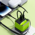 thumbnail image 3 of Gallium Nitride 65w Mobile Phone Charger 65w Gan 65w Gallium Nitride Charger Includes Retractable Charger Fast Charging Dual Ac Ports Fast Charging Charger Desktop, 3 of 8