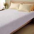 thumbnail image 3 of Hiroekza Premium Soft Velvet Flannel Twin Sheet Set of 2 - Flat Sheet & Pillowcase - Cozy, Warm, Anti-Static & Non-Pilling Fleece Bedding for Ultimate Comfort Purple, 3 of 6
