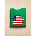 thumbnail image 3 of American Flag Grunge Style Sweatshirt Men -Image by Shutterstock, Male 4X-Large, 3 of 4