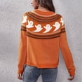 thumbnail image 4 of Suéter navideño de Halloween, suéter fantasma de Halloween, suéteres de Halloween para mujer, suéter de cuello redondo de Halloween, claridad notable, 4 of 6