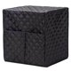 thumbnail image 3 of Inteprter Cubierta de la máquina de café Tela de algodón negro Cafetera Cubierta impermeable contra el polvo con bolsa de almacenamiento Suministros de limpieza para el hogar, 3 of 6