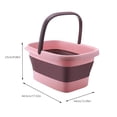 thumbnail image 3 of Vikakiooze Folding Foot Bath Bucket, Household Foot Bath Basin, Massage Foot Wash Basin, Elevated Leg To Knee Height, Multifunctional Foot Bath Bucket, Water Bucket 15L, 3 of 6