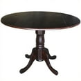 thumbnail image 1 of Pemberly Row Table à Manger Ronde à Double Abattant en Bois Couleur Espresso, 1 of 1