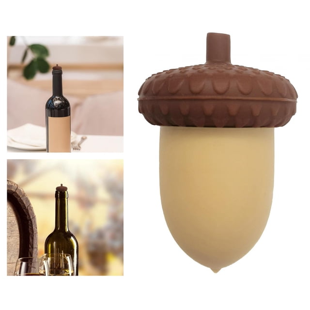 Tapón de vino Regalos de silicona reutilizables Forma de conos de pino Tapón de botella duradero a prueba de fugas para el hogar Cocina Restaurante perfecl Tapón de botella