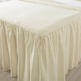 thumbnail image 4 of JML 3 Piece Ruffle Skirt Bedspread Set Queen Size,Gold Polka Dot Coverlet with 30" Drop, 4 of 6