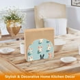 thumbnail image 6 of Yayeee Napkin Holder for Table Set of 2 Kitchen Paper Tissue Organization, Green Cute Rabbits, 6 of 8