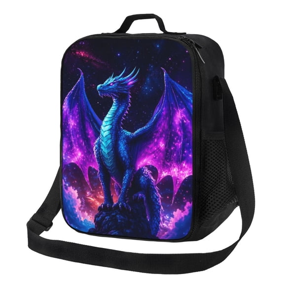 Dragon Lunch Bag Insulated Thermal Lunch Box with Shoulder Strap & Handle for Women and Men