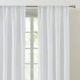 thumbnail image 4 of Truly Soft Everyday 100% Microfiber Polyester White 2-Piece 50x84 Window Curtains with Rod Pocket, Solid Casual themed, Adult Bedding, OEKO-TEX Certified, 4 of 8