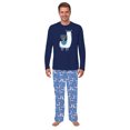 thumbnail image 3 of Happy Llamakah Pajamas Blue, Matching Hanukkah Pajamas For Family And Pet, 3 of 7